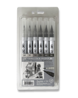 Cool Grey - 6 Pack Brush Markers