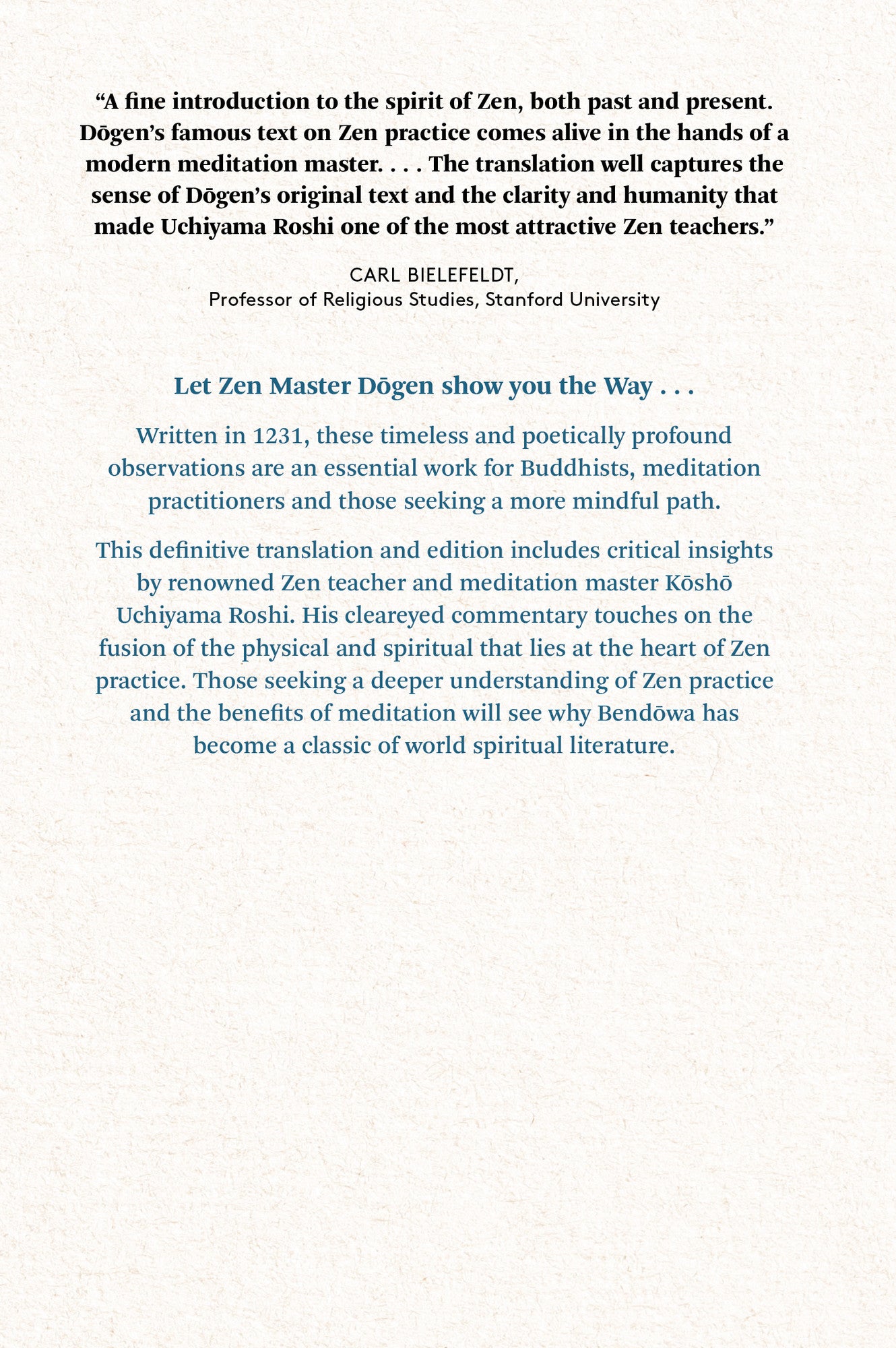 Master Dogen&#39;s Zazen Meditation Handbook